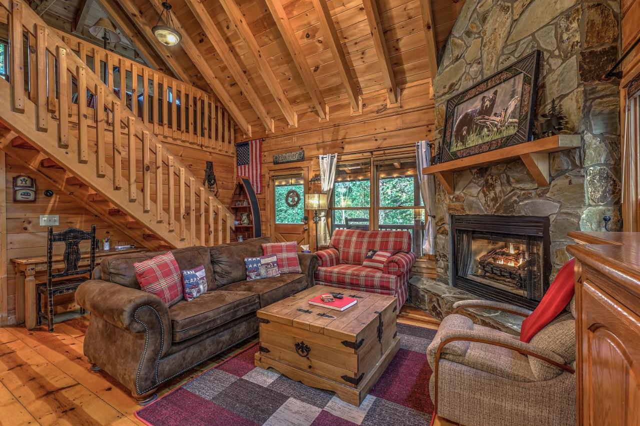 Golden Eagle Ga Cabin - Hot Tub, Firepit & Fast Wifi Blue Ridge Bagian luar foto